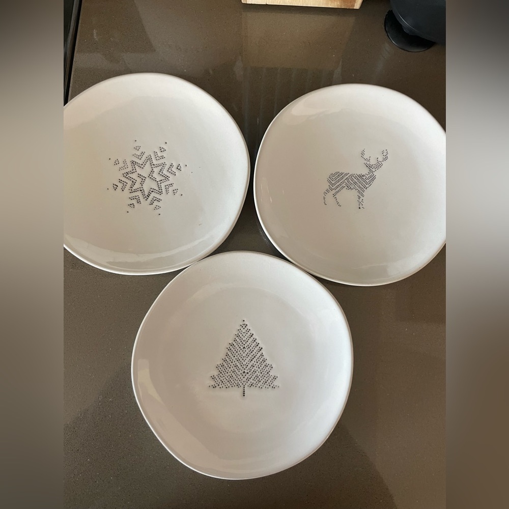 Hearth & hand with magnolia app Christmas plates
